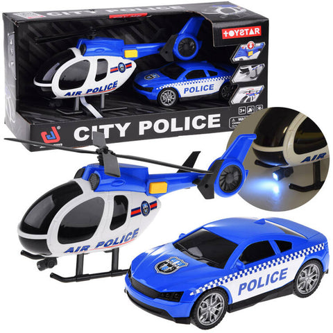Politisæt Bil + Helikopter