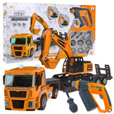 Samlesæt Lastbil + Gravemaskine 185 Dele