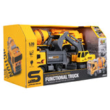 Entreprenør Sæt 4 Køretøjer med Lys / Lyd