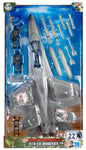 Action Militær Jagerfly 1:18 med 2 Piloter