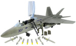 Action Militær Jagerfly 1:18 med 2 Piloter